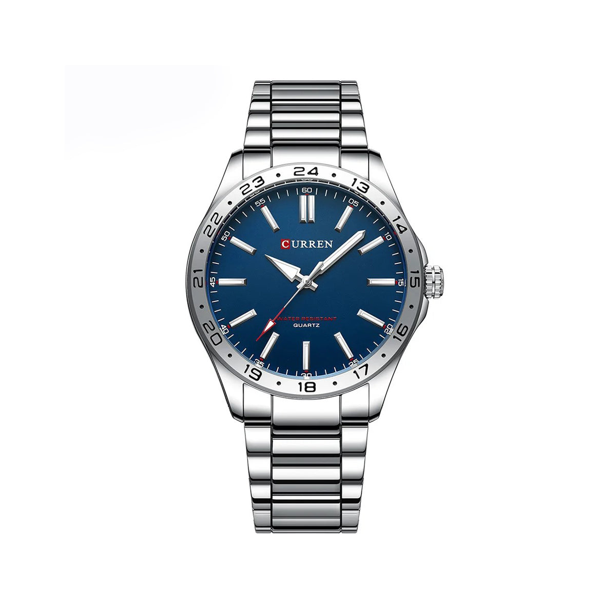 CURREN 8452 Luxury Brand Watch for Men - Silver & Blue