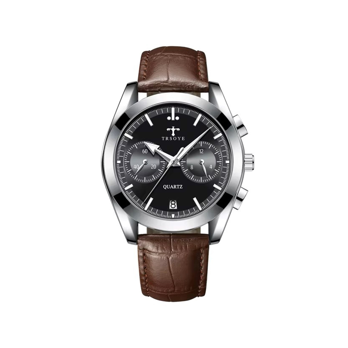 Trsoye 6609 Belt Watch for Men - Chocolate & Black