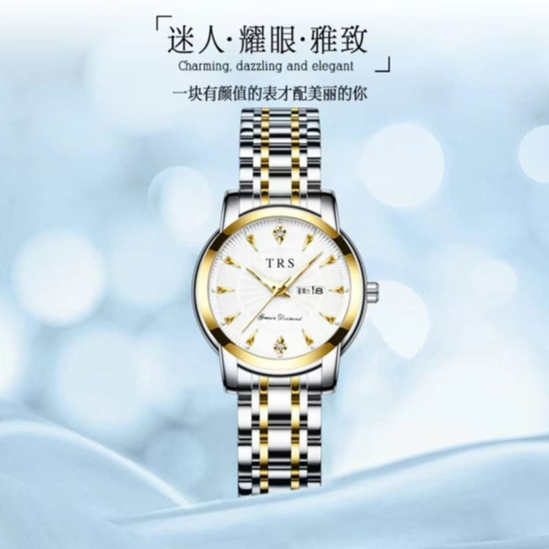 TRSOYE Luxury Design Elegant Watch For Women- Silver Gold