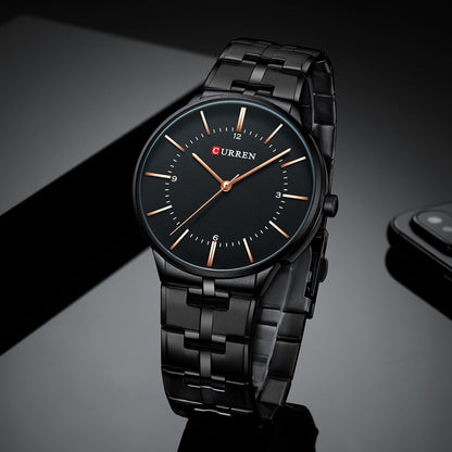 CURREN 8321 Quartz Watch for Men - Black
