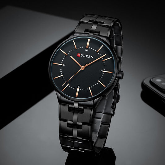 CURREN 8321 Quartz Watch for Men - Black