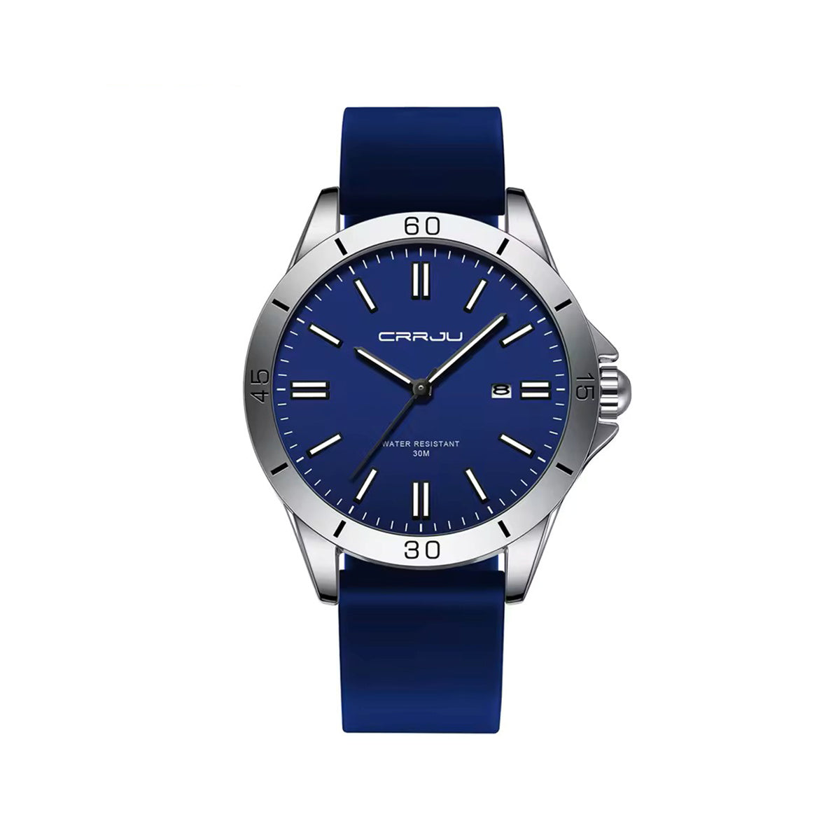 CRRJU 5025 Casual Quartz Luminous Silicone Men's Watch