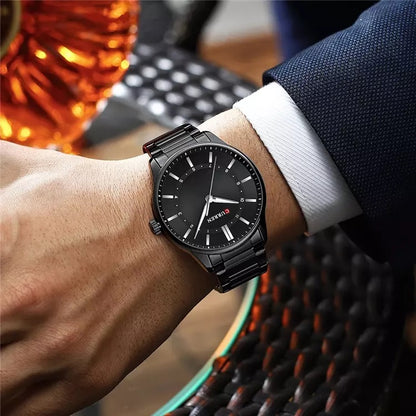 CURREN 8430 Luminous Quartz Casual Stainless Steel Men's Watch