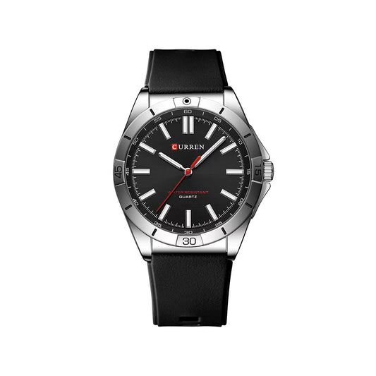 CURREN 8449 New Minimalist Quartz Silicone Band Men's Watch