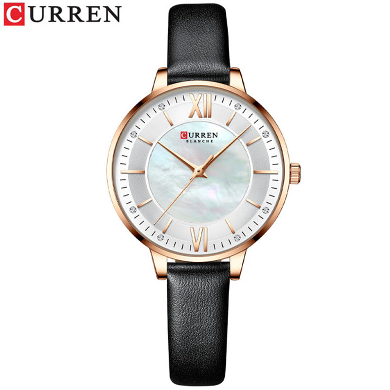 CURREN 9080 Belt Quartz Wristwatch for Women - Black