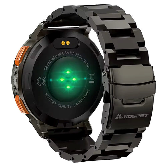 KOSPET TANK T2 Special Edition Calling Smartwatch with silicone strap – Black