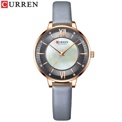 CURREN 9080 Belt Quartz Wristwatch for Women - Grey