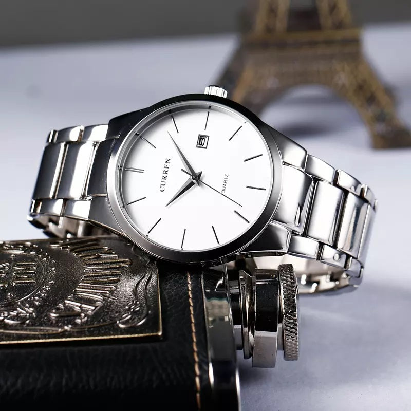 CURREN 8106 Analog Watch for Men - Silver