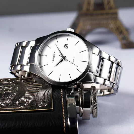 CURREN 8106 Analog Watch for Men - Silver
