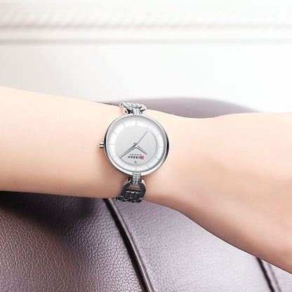 Curren 9052 Quartz Stainless Steel Watch for Women – Silver