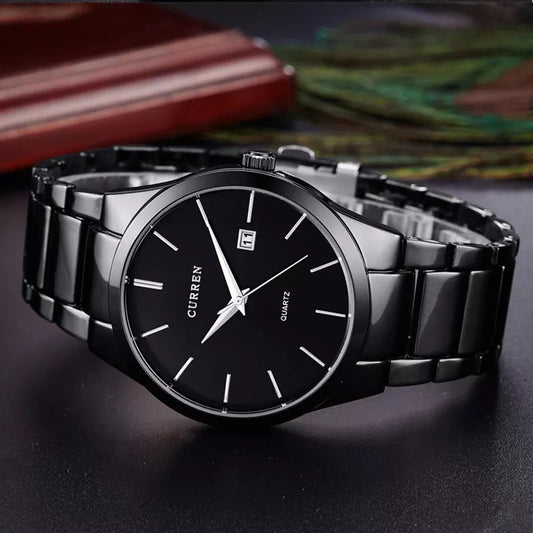 CURREN 8106 Analog Watch for Men - Black