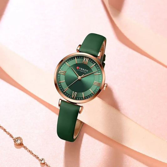 CURREN 9079 Belt Watches for Women – Green