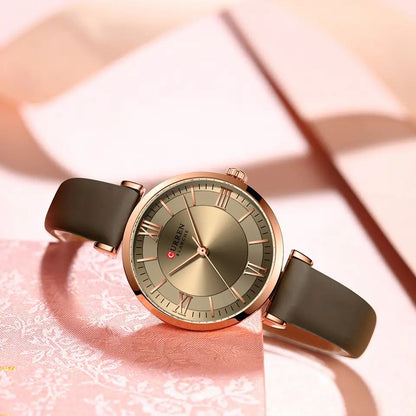 CURREN 9079 Belt Watches for Women – Olive