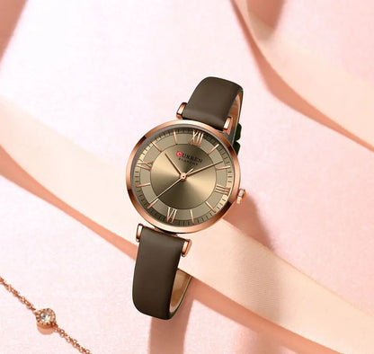 CURREN 9079 Belt Watches for Women – Olive