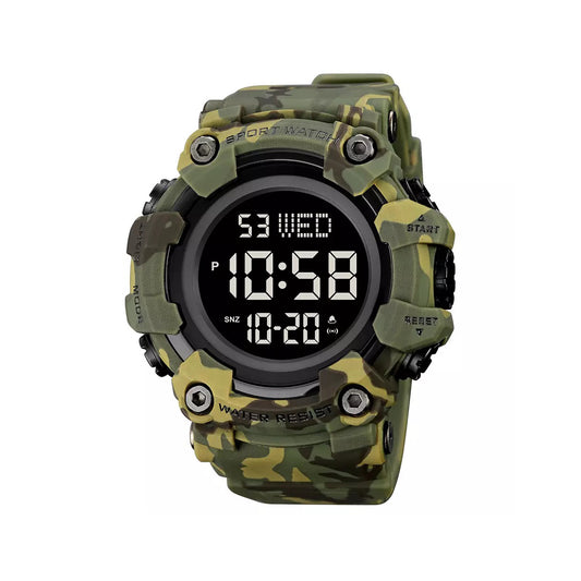 SKMEI 1968 Large Dial Digital Sports Men’s Watch – Camouflage