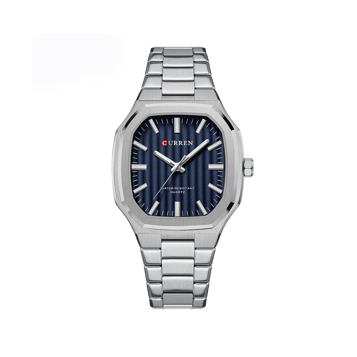 CURREN 8458 Luxury Brand Watch for Men - Silver & Blue