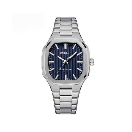 CURREN 8458 Luxury Brand Watch for Men - Silver & Blue