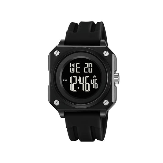 SKMEI 2488 Multifunctional Digital LED Display waterproof Sports Men watch- Black