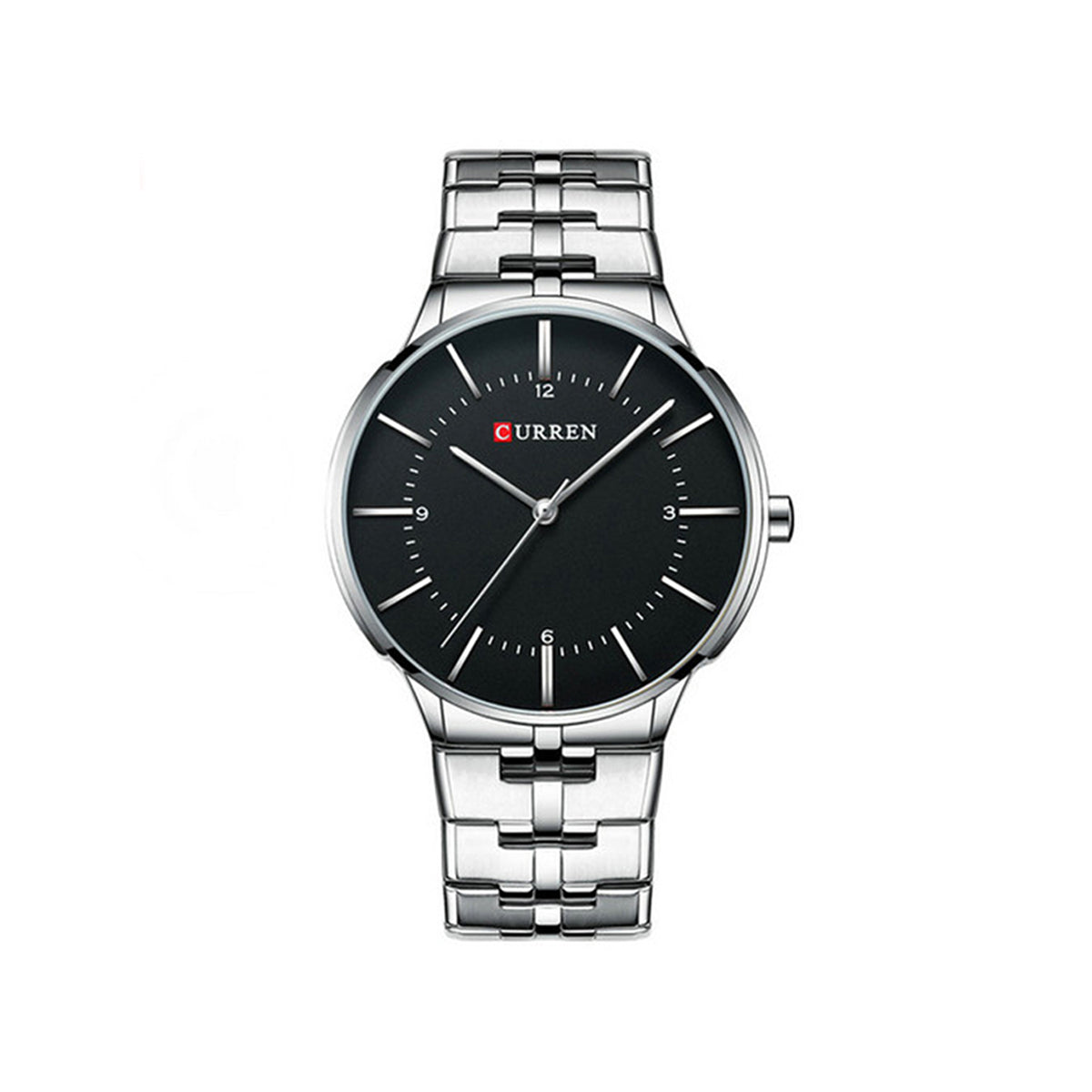 CURREN 8321 Quartz Watch for Men - Silver & Black