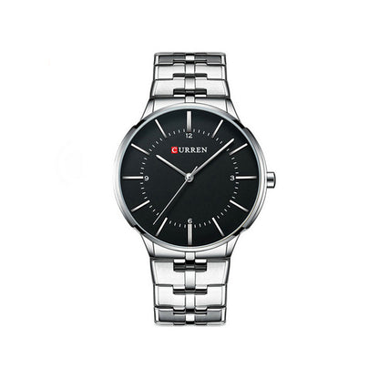 CURREN 8321 Quartz Watch for Men - Silver & Black