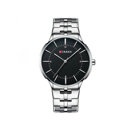 CURREN 8321 Quartz Watch for Men - Silver & Black