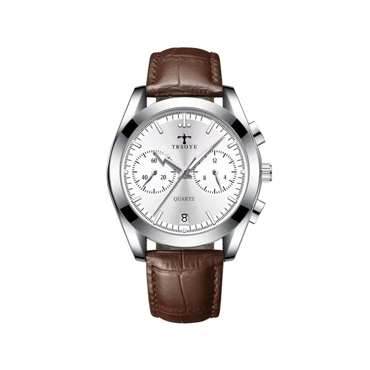 Trsoye 6609 Belt Watch for Men - Chocolate & White