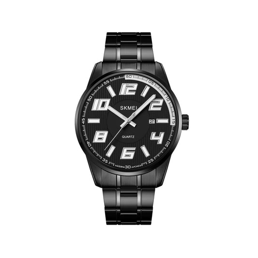 SKMEI 2088 Quartz Chain Watch For Men - Black & White