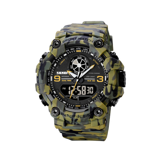 SKMEI 1818 Functional Dual Time Watch For Men’s – Army