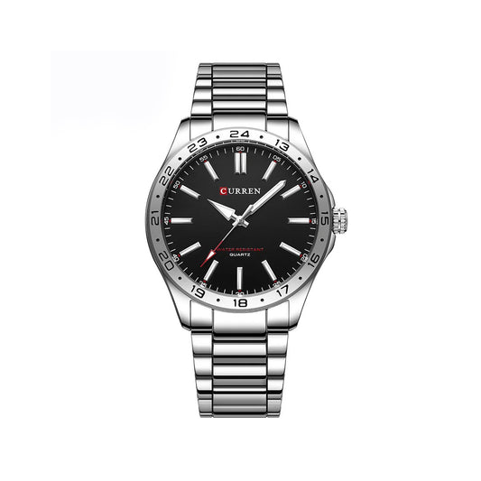 CURREN 8452 Luxury Brand Watch for Men - Silver & Black
