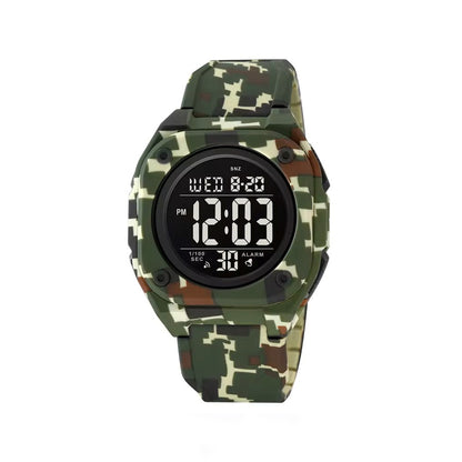 SKMEI 2160 Luminous waterproof multi-functional wrist-watches for Men’s- Green Camo