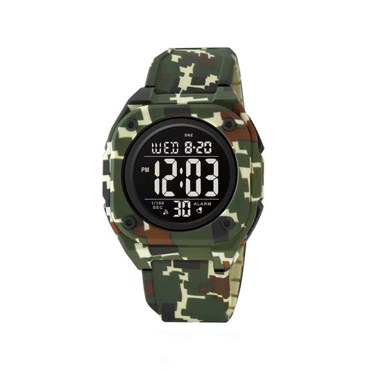 SKMEI 2160 Luminous waterproof multi-functional wrist-watches for Men’s- Green Camo