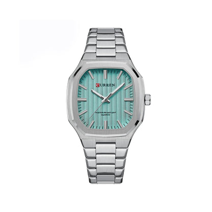 CURREN 8458 Luxury Brand Watch for Men - Silver & Sky
