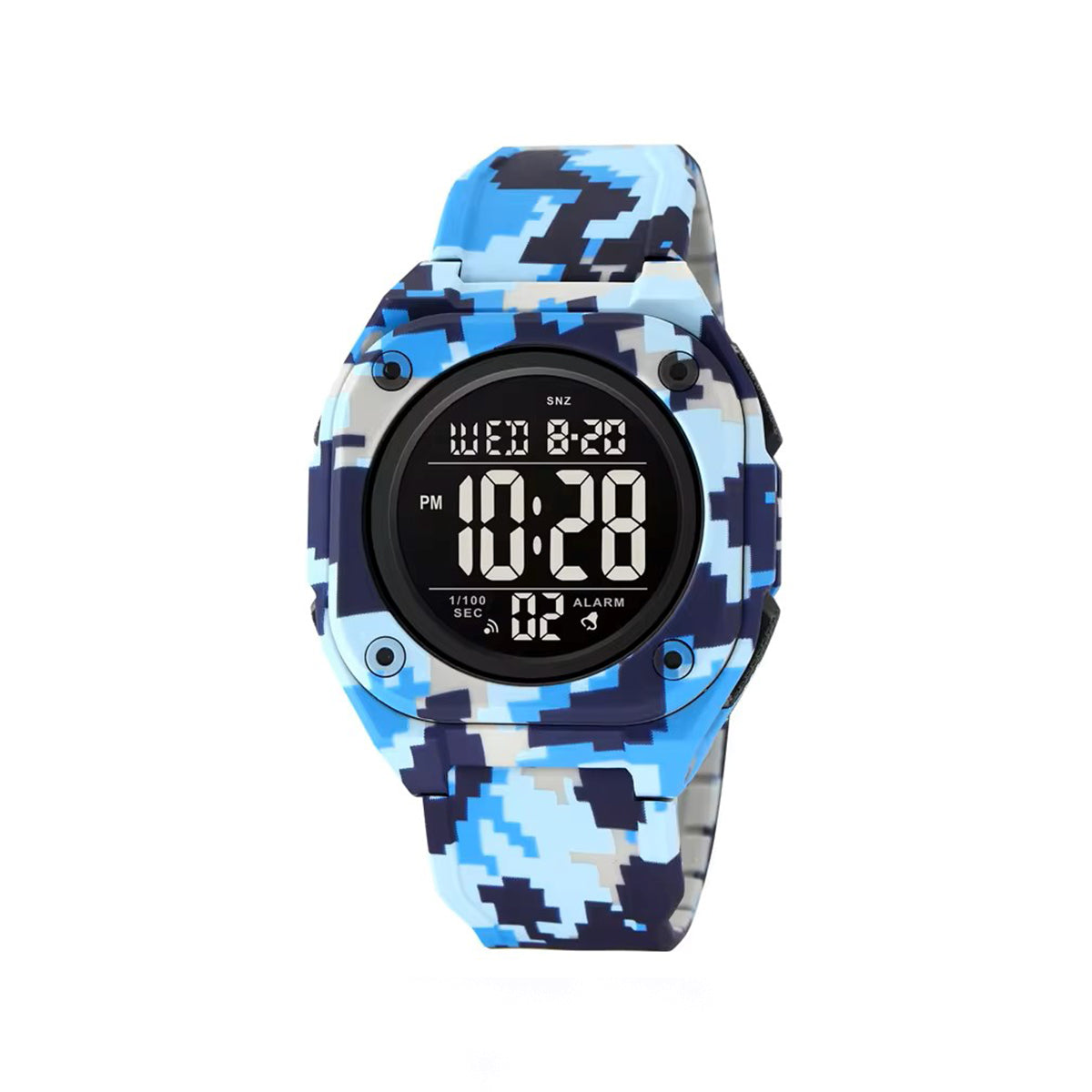 SKMEI 2160 Luminous waterproof multi-functional wrist-watches for Men’s- Sky Camo