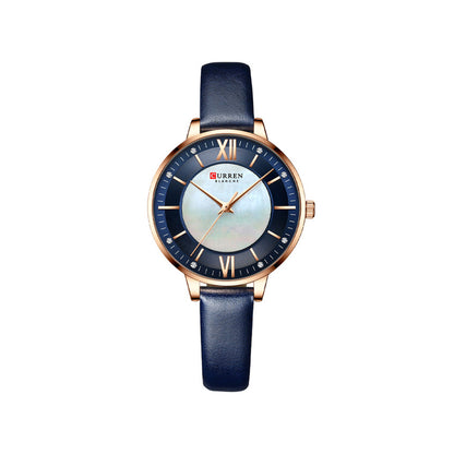 CURREN 9080 Belt Quartz Wristwatch for Women - Blue