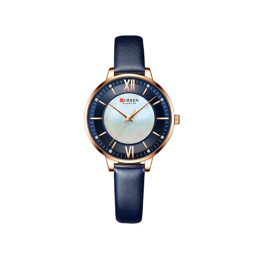 CURREN 9080 Belt Quartz Wristwatch for Women - Blue