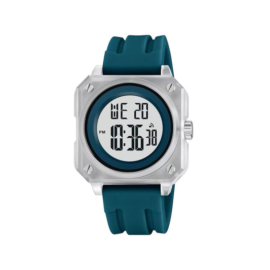 SKMEI 2488 Multifunctional Digital LED Display waterproof Sports Men watch- Blue