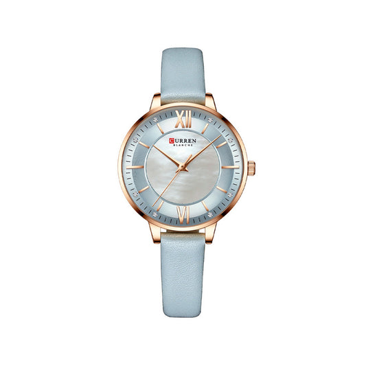 CURREN 9080 Belt Quartz Wristwatch for Women - Sky Blue