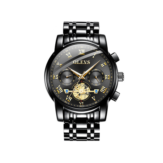 Olevs 2859 Luxury Business Chronograph Men’s Watch – Black