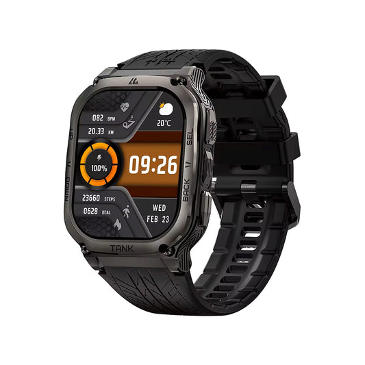 Kospet Tank M3 Dual GPS Rugged Calling Smartwatch – Black