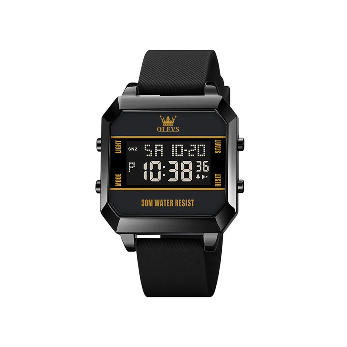 OLEVS 1103 Multifunction Digital Luminous Fashion Cool Sports wristwatch- Black