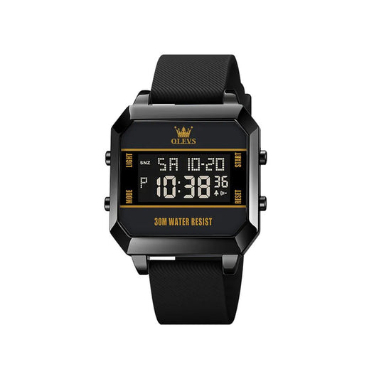 OLEVS 1103 Multifunction Digital Luminous Fashion Cool Sports wristwatch- Black