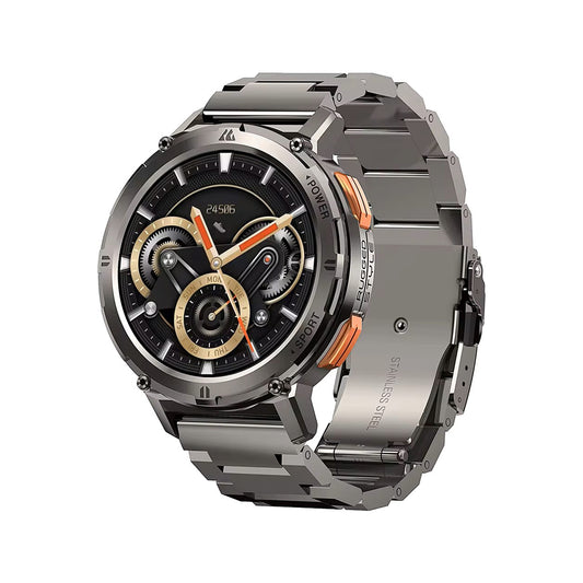KOSPET TANK T2 Special Edition Calling Smartwatch with silicone strap– Silver
