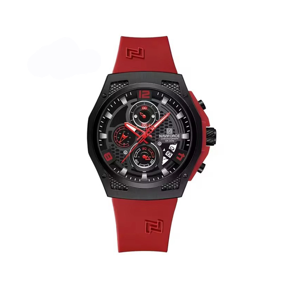 NAVIFORCE NF8051 Red Chronograph Sports Men’s Watch