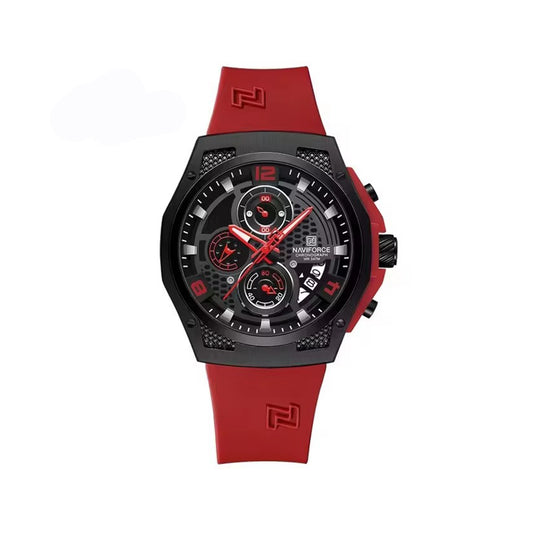 NAVIFORCE NF8051 Red Chronograph Sports Men’s Watch