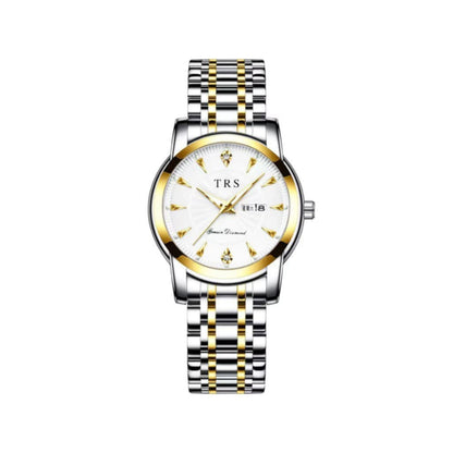 TRSOYE Luxury Design Elegant Watch For Women-  Silver Gold