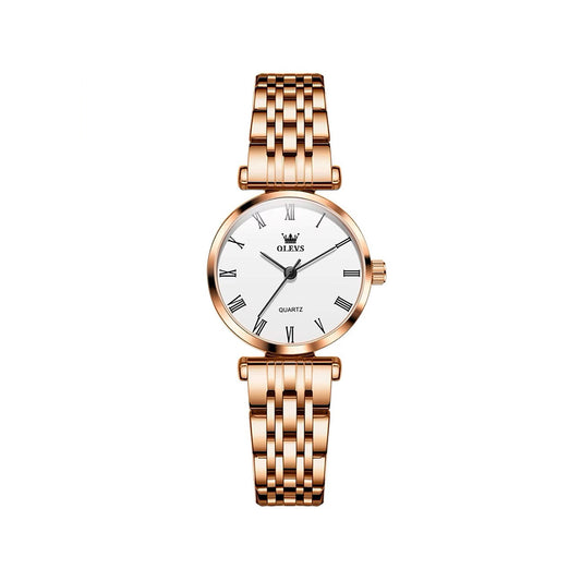 OLEVS 5596 Quartz Stainless Steel New Model Ladies Watch-Rose Gold