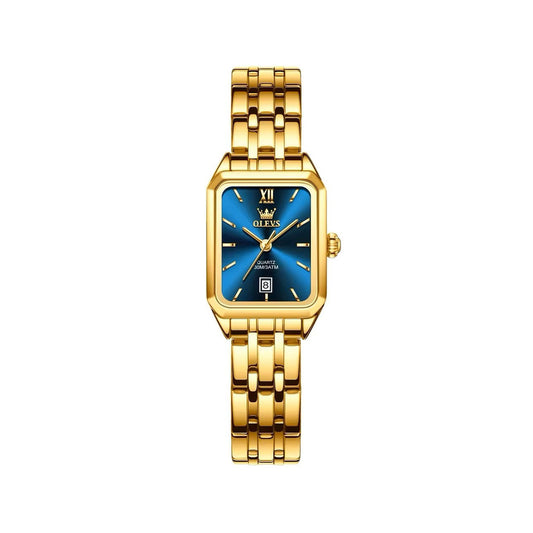 OLEVS 5616 Stainless Steel Korean Style Waterproof Ladies Watch-Blue