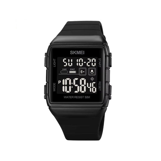 SKMEI 1960 50m Waterproof Electric Men's Watch-Black