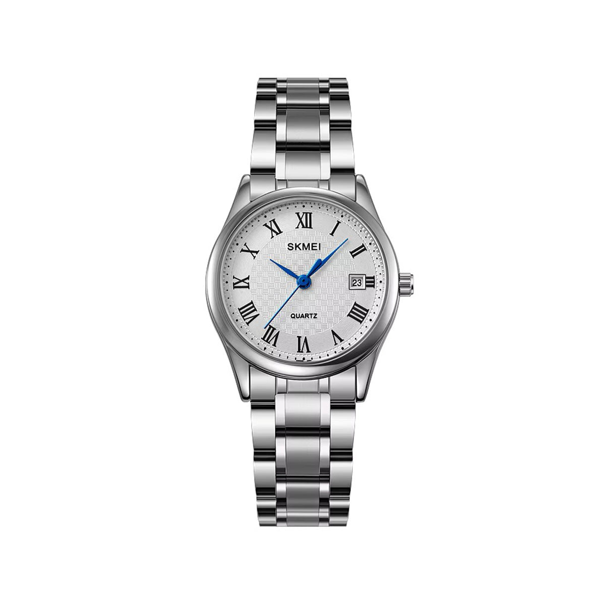 SKMEI 2178 Luxury Quartz Stainless Steel Rhinestone Ladies Watch-Silver