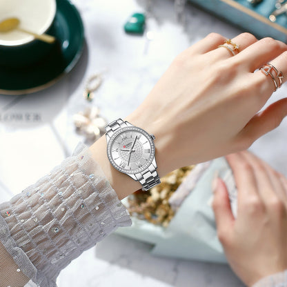 CURREN 9084 Luxury Watches for Women – Silver